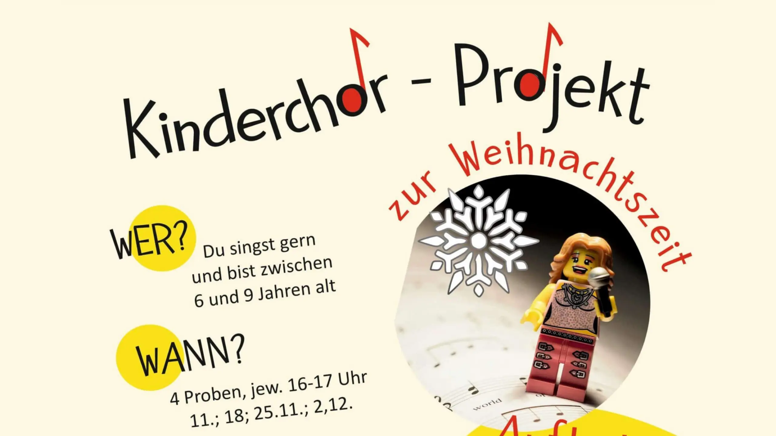 Kinderchorprojekt zum 2. Advent