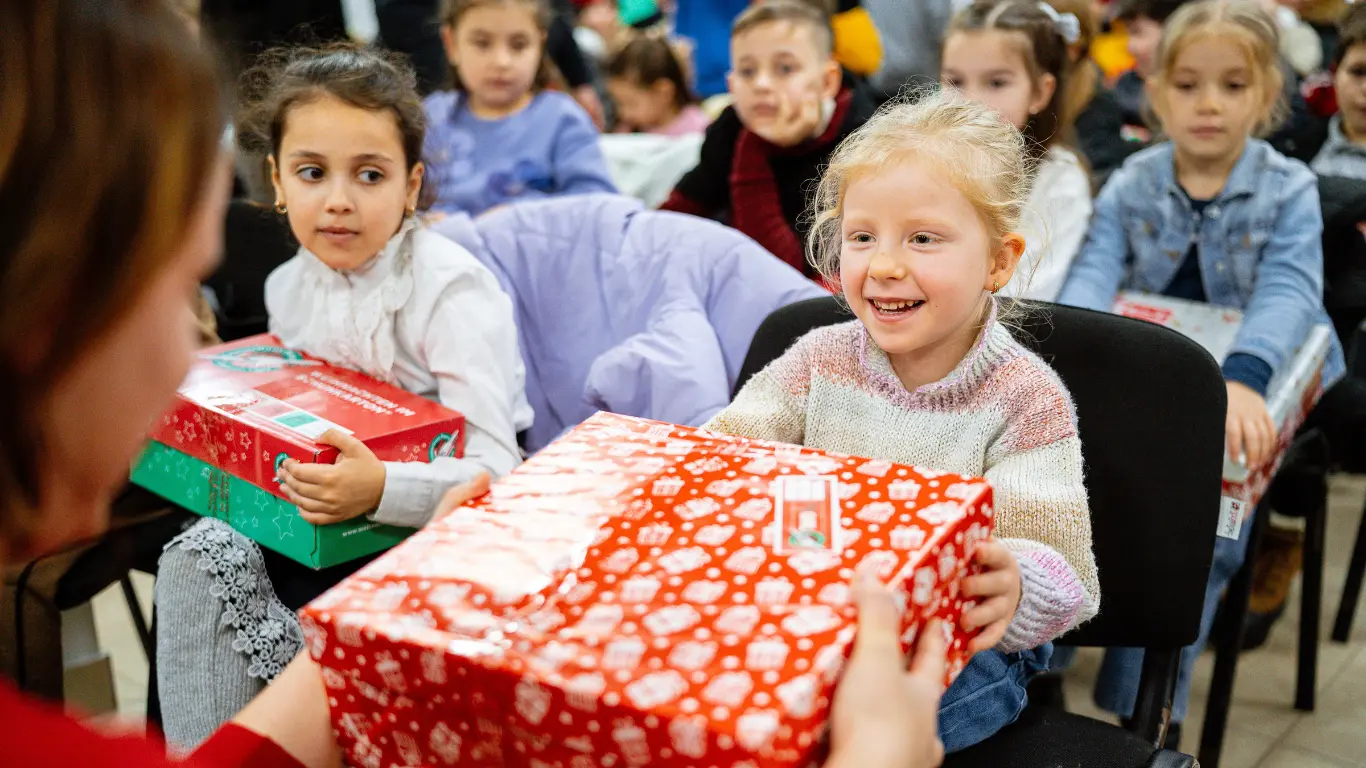 Weihnachten im Schukarton
